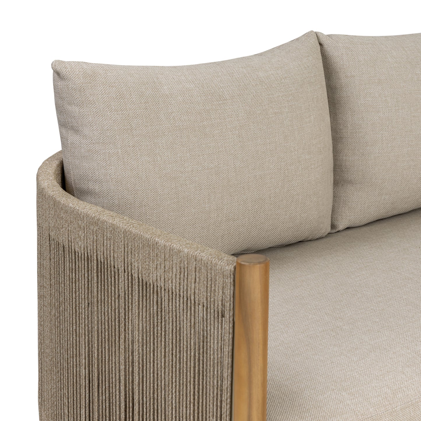 Gomera Outdoor Corner Set with Coffee Table | Natural Beige