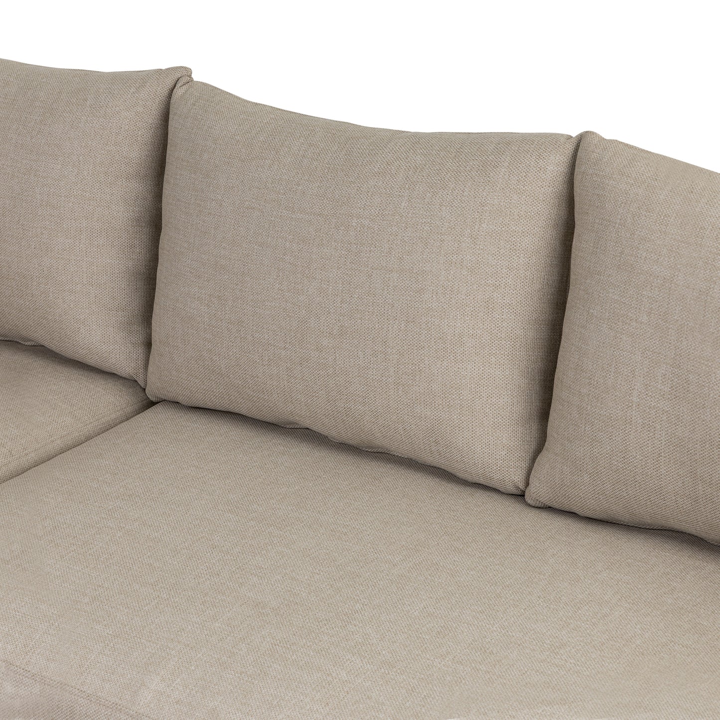 Gomera Outdoor Corner Set with Coffee Table | Natural Beige