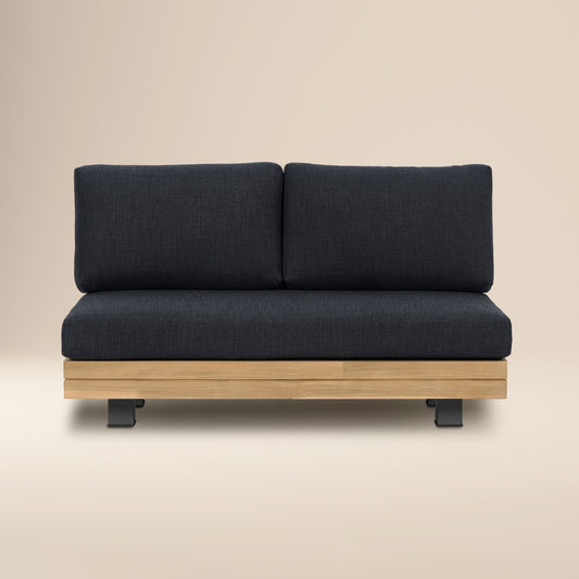 Celenza Outdoor Loveseat (50") | Heathered Grey