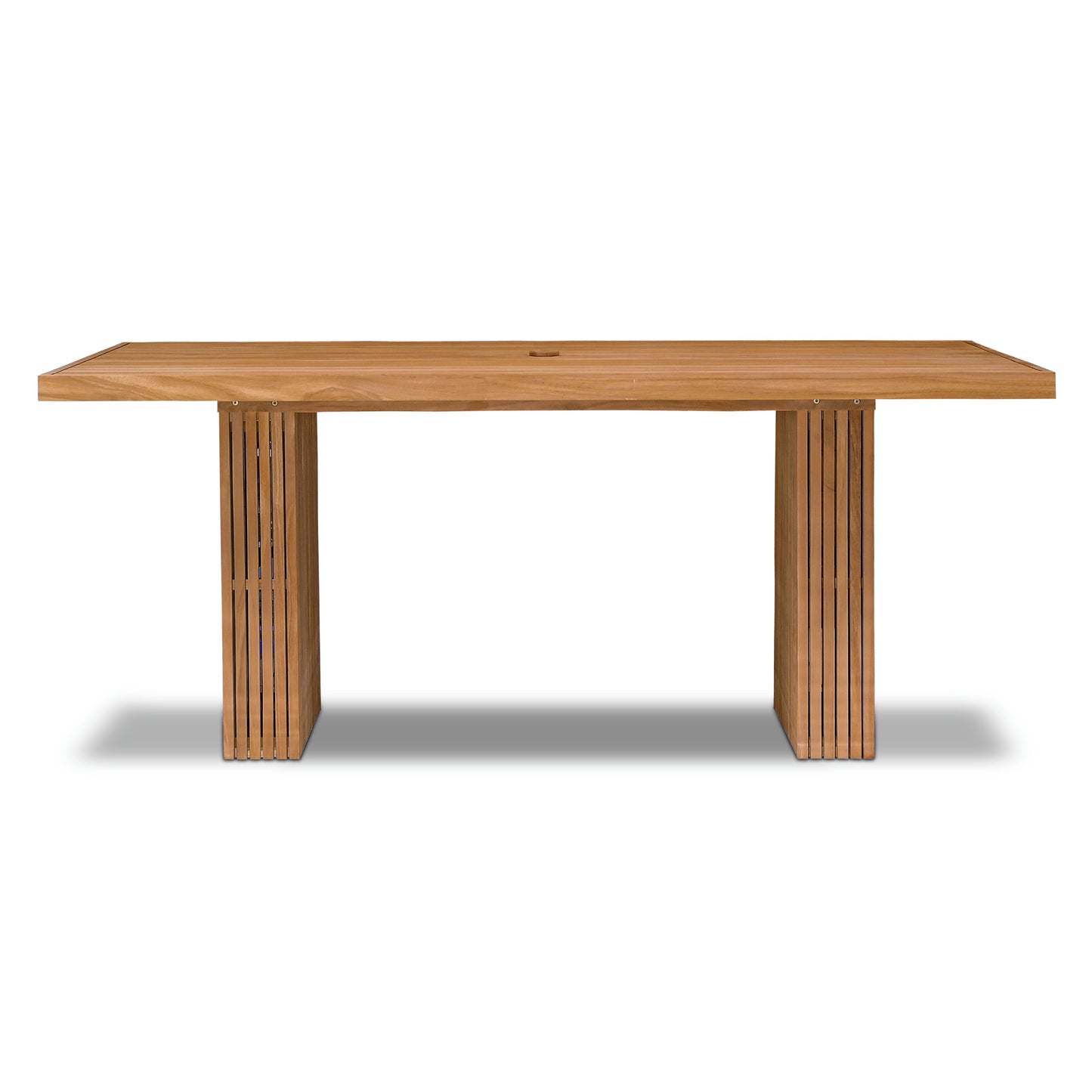 Calen 72" Outdoor Teak Dining Table | Natural