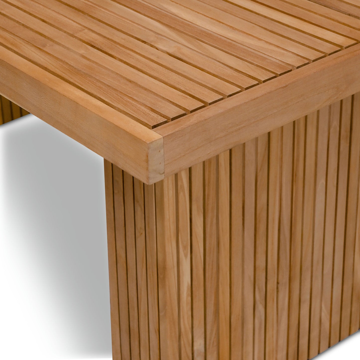Calen 72" Outdoor Teak Dining Table | Natural