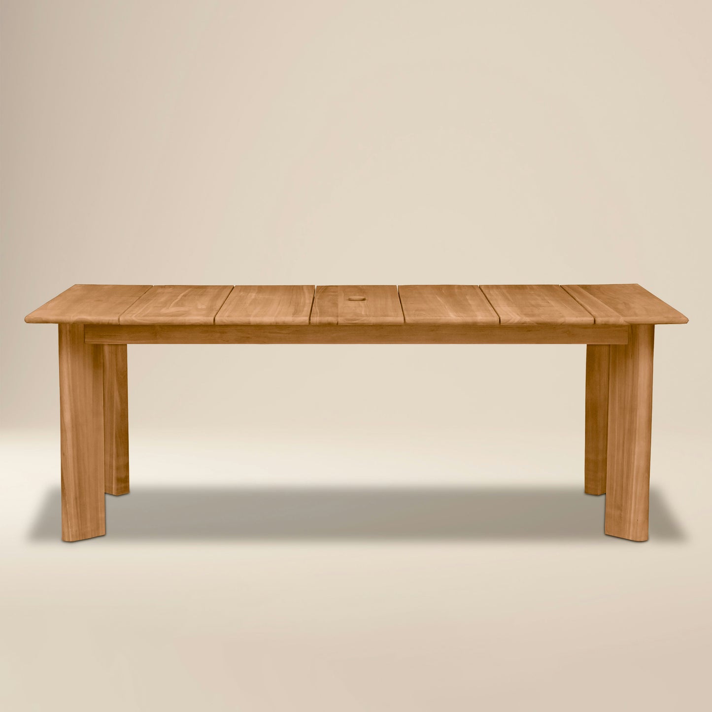 Mira 84" Outdoor Teak Dining Table | Natural