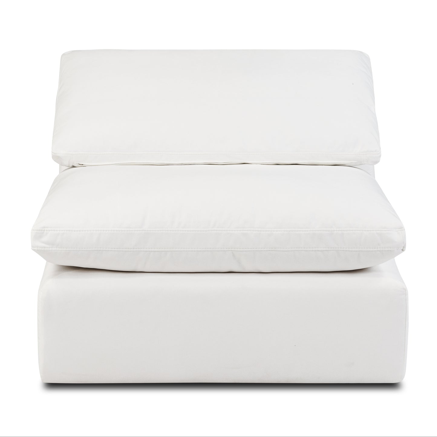 Aspen Armless Chair | Cotton White