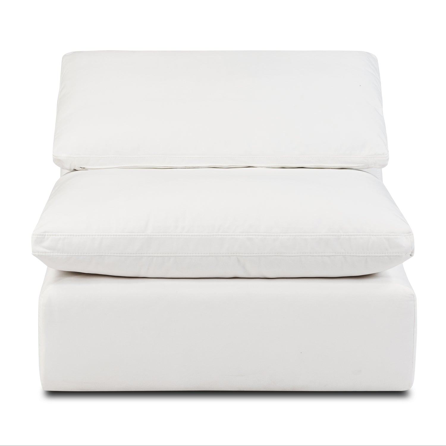 Aspen Armless Chair | Cotton White 