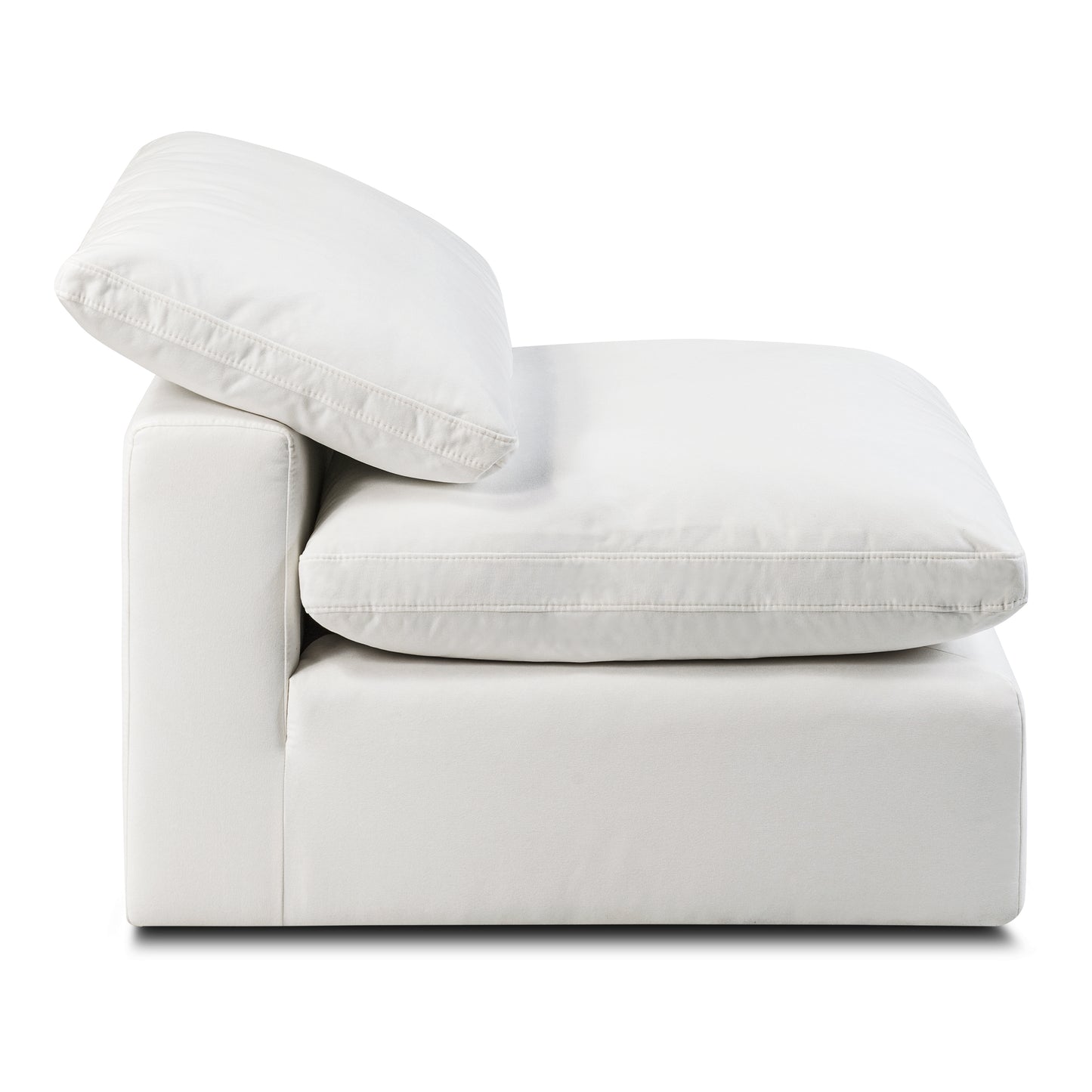 Aspen Armless Chair | Cotton White