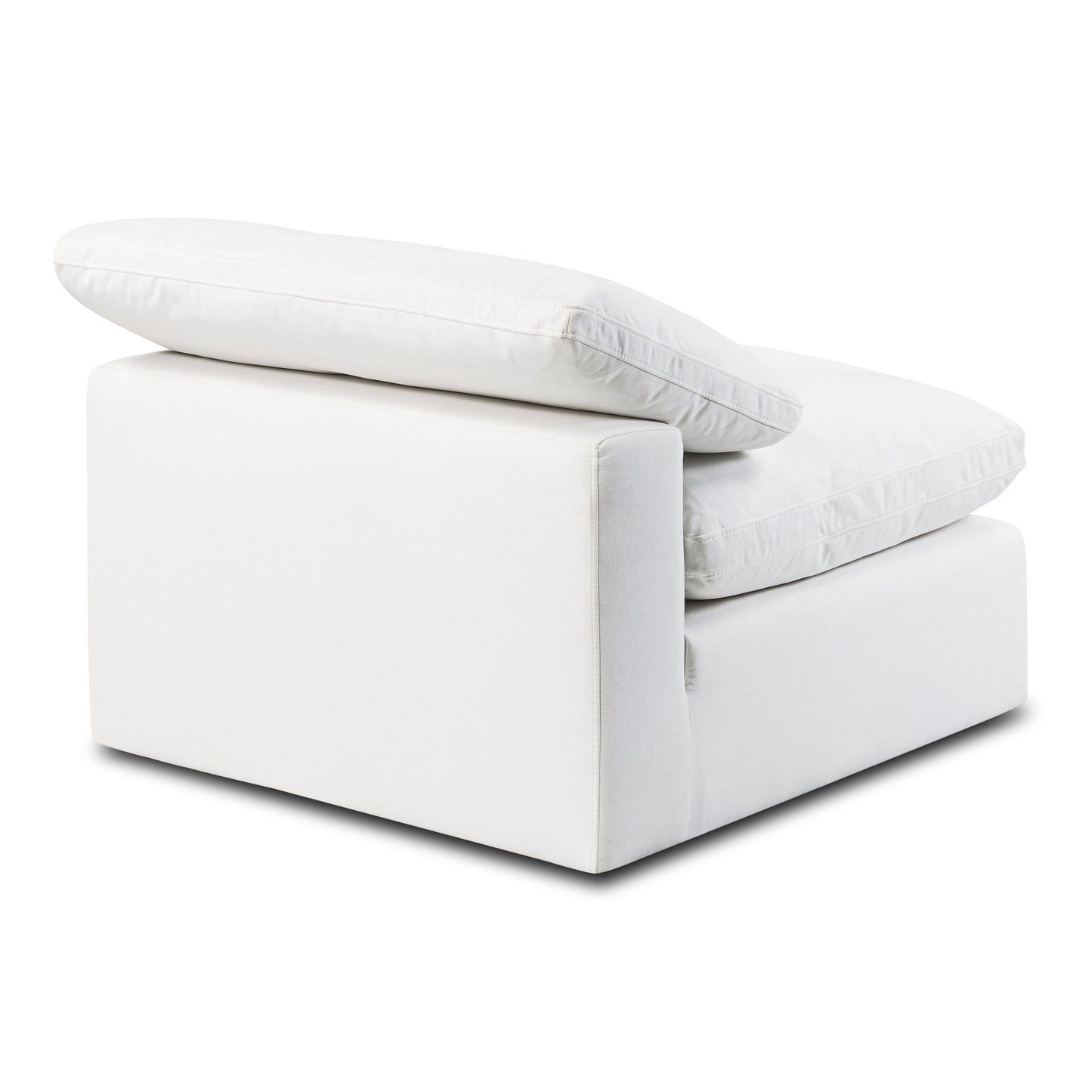 Aspen Armless Chair | Cotton White