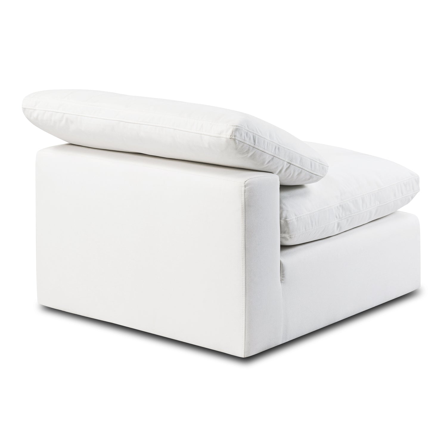Aspen Armless Chair | Cotton White 