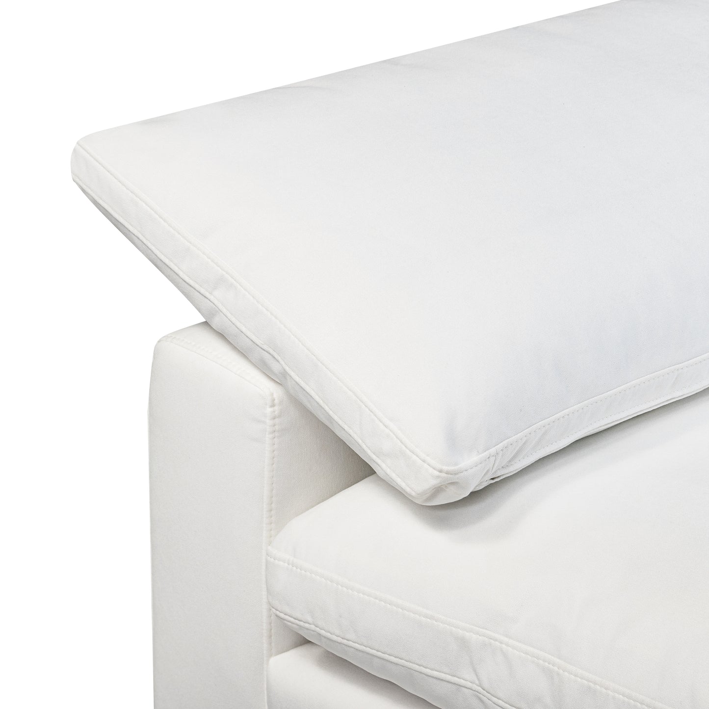 Aspen Armless Chair | Cotton White