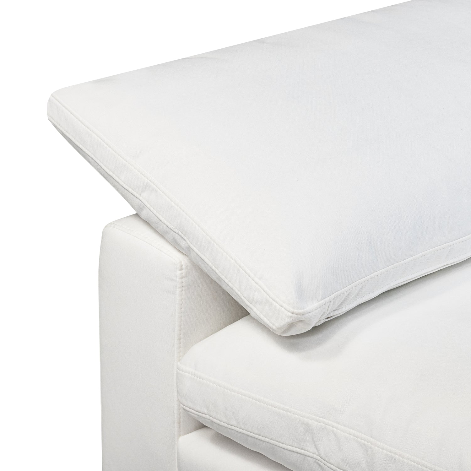 Aspen Armless Chair | Cotton White 