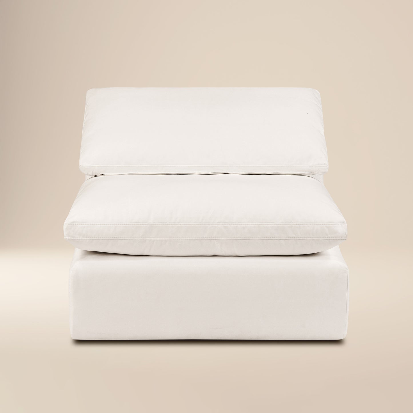 Aspen 39" Modular Armless Chair | Linen White