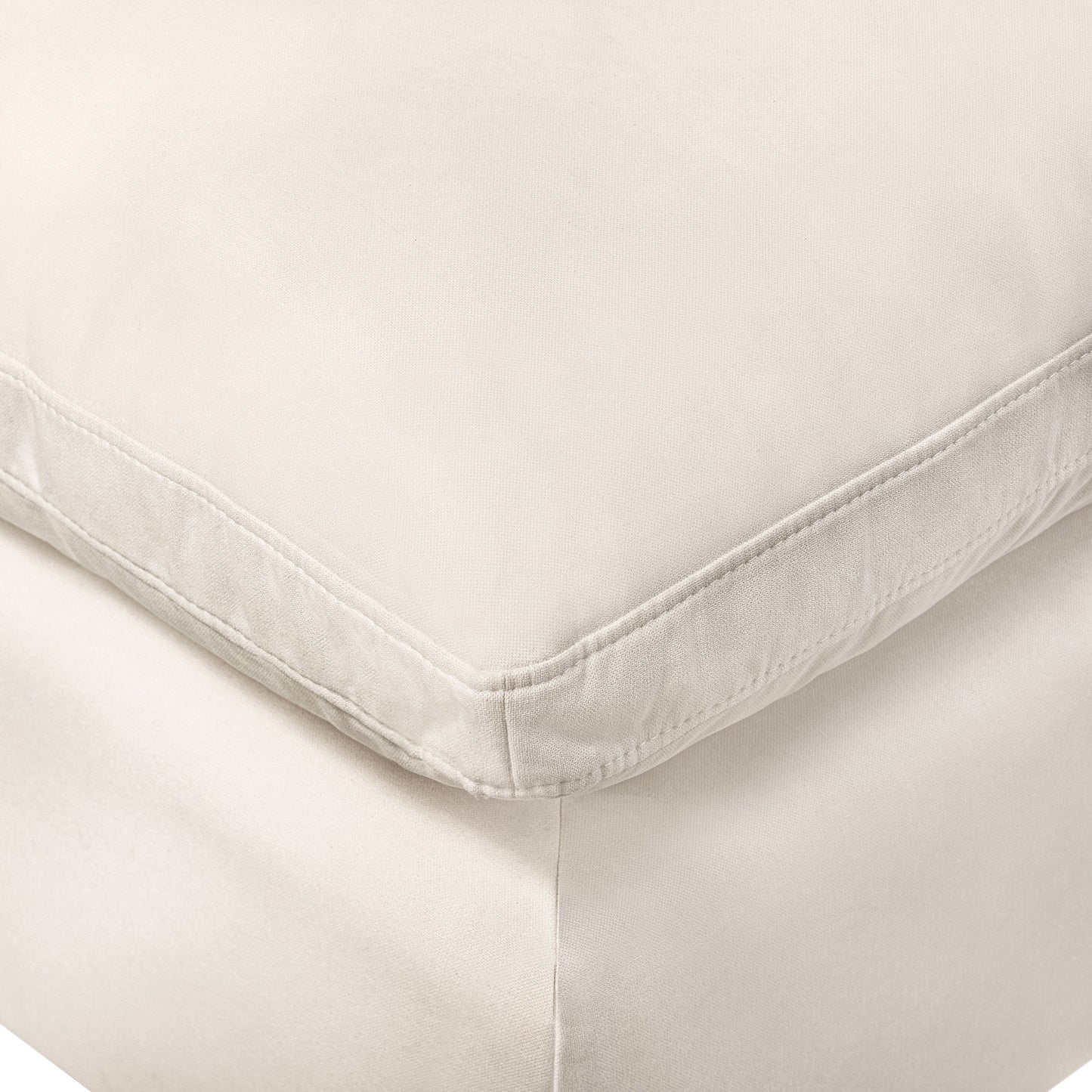 Aspen 39" Modular Armless Chair | Linen White
