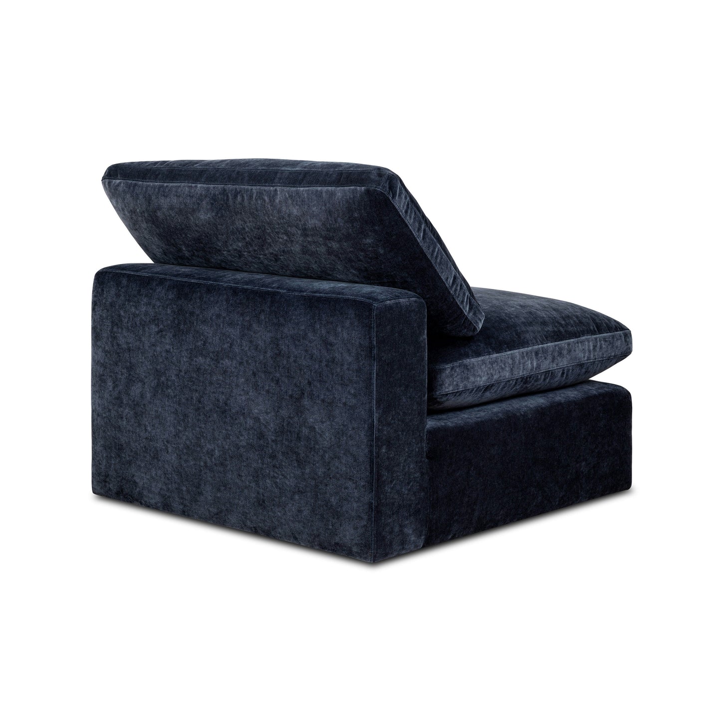 Aspen 39" Modular Armless Chair | Mystic Blue