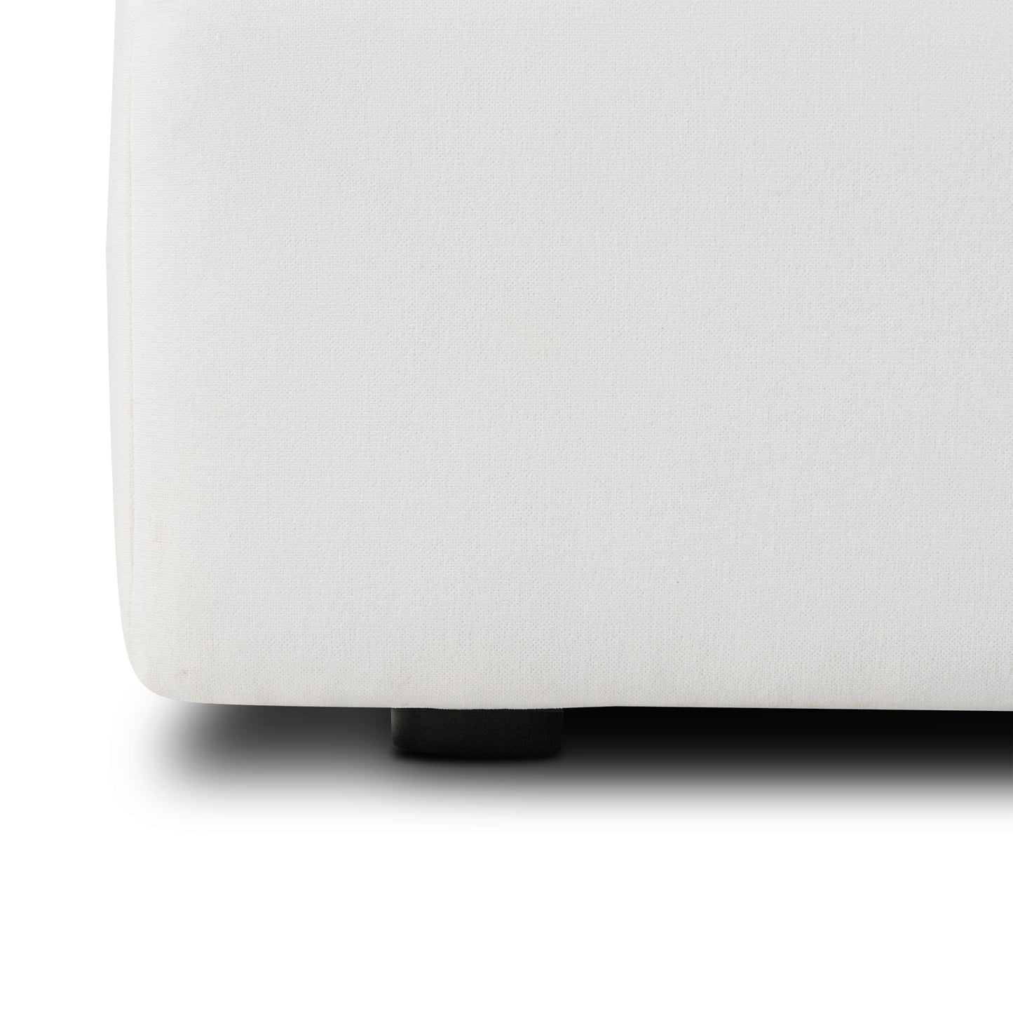 Aspen Ottoman | Cotton White