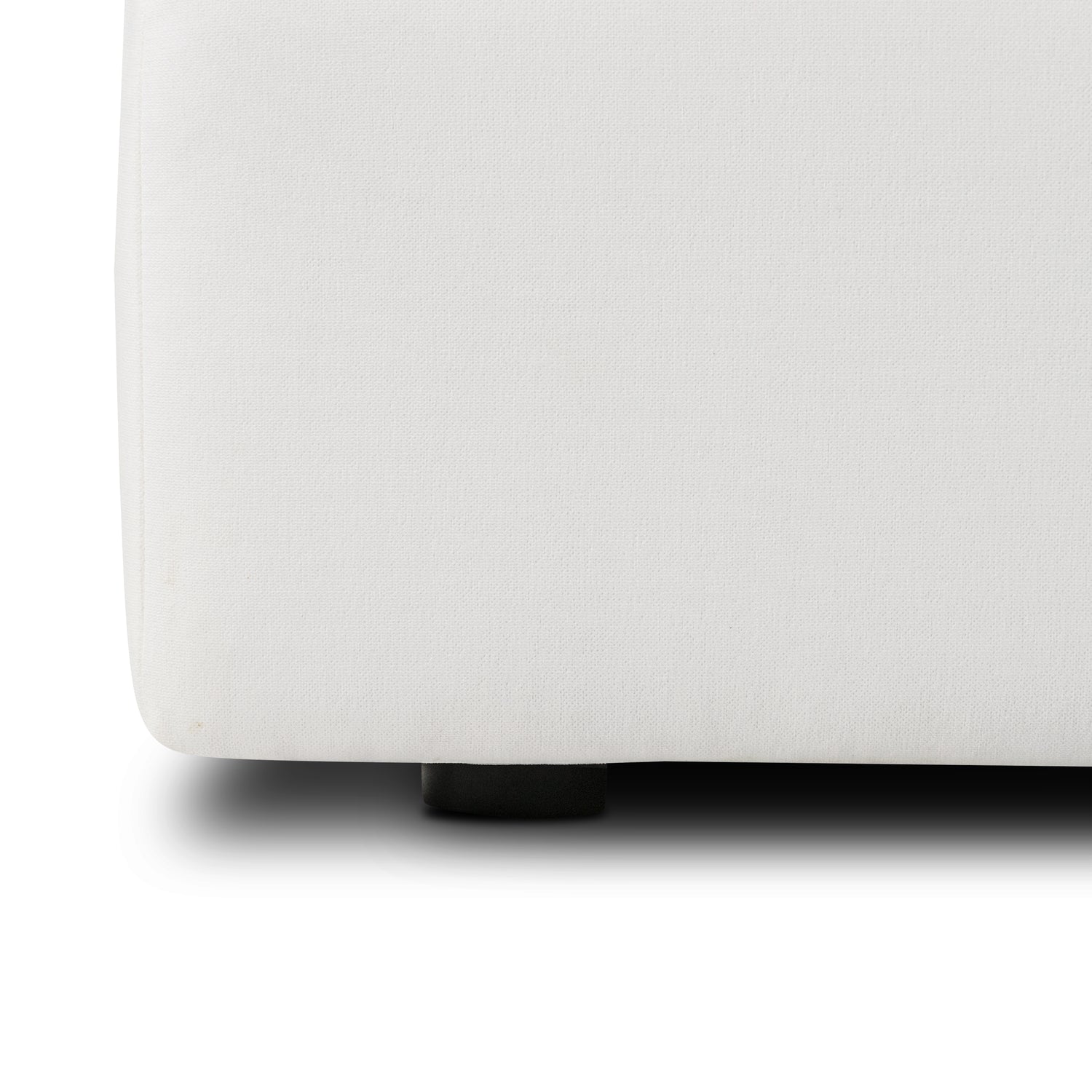 Aspen Ottoman | Cotton White 