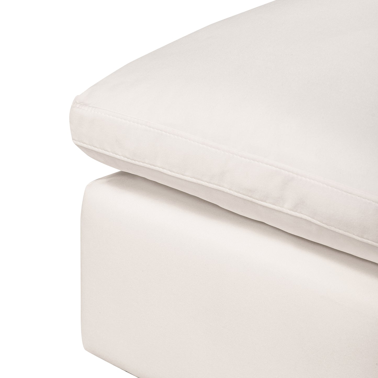 Aspen 39" Modular Ottoman | Linen White
