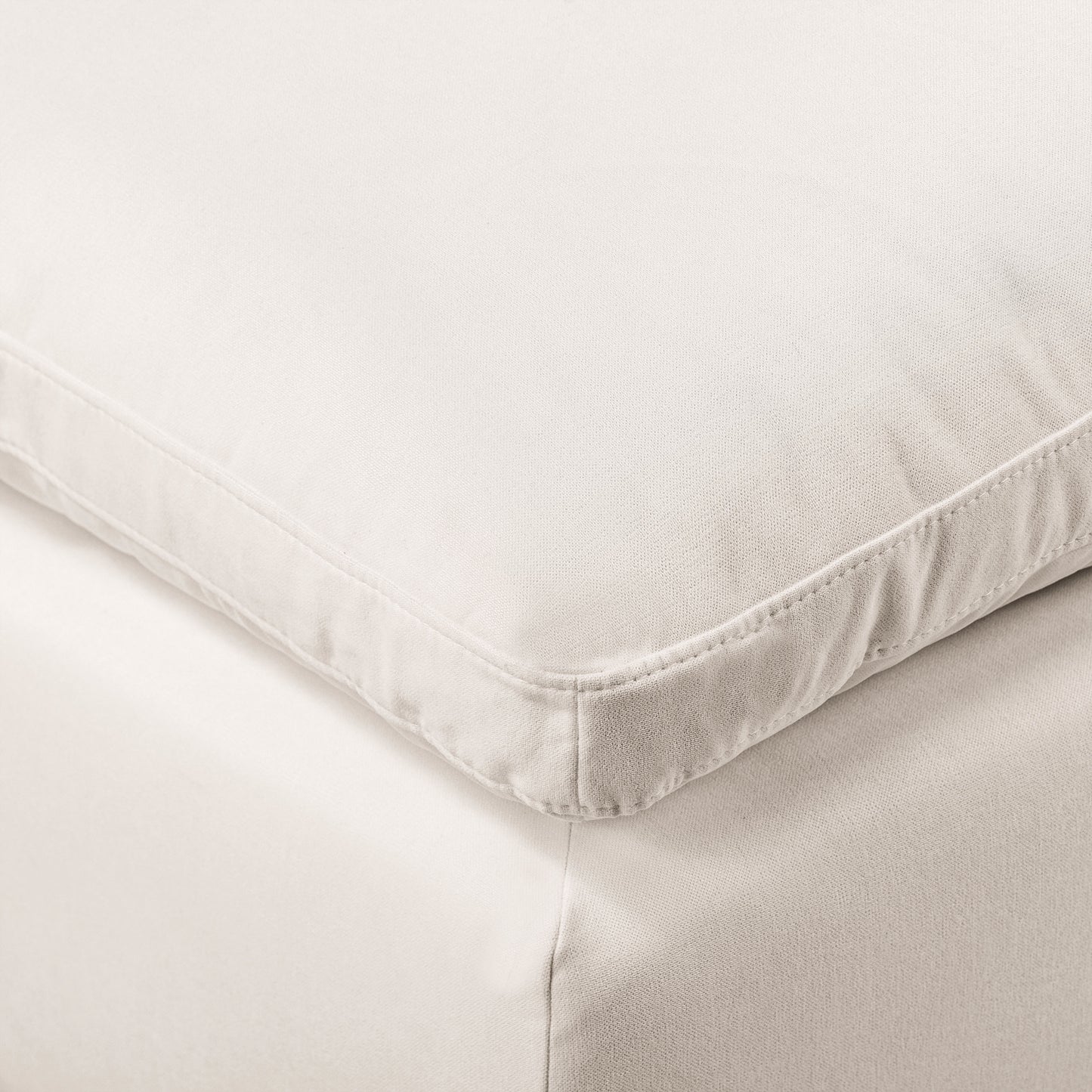 Aspen 39" Modular Ottoman | Linen White