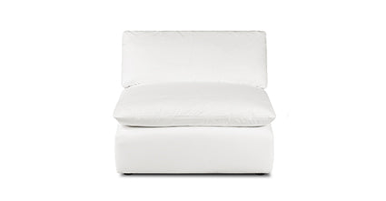 Davos Armless Chair | Cotton White Collection, Cotton White