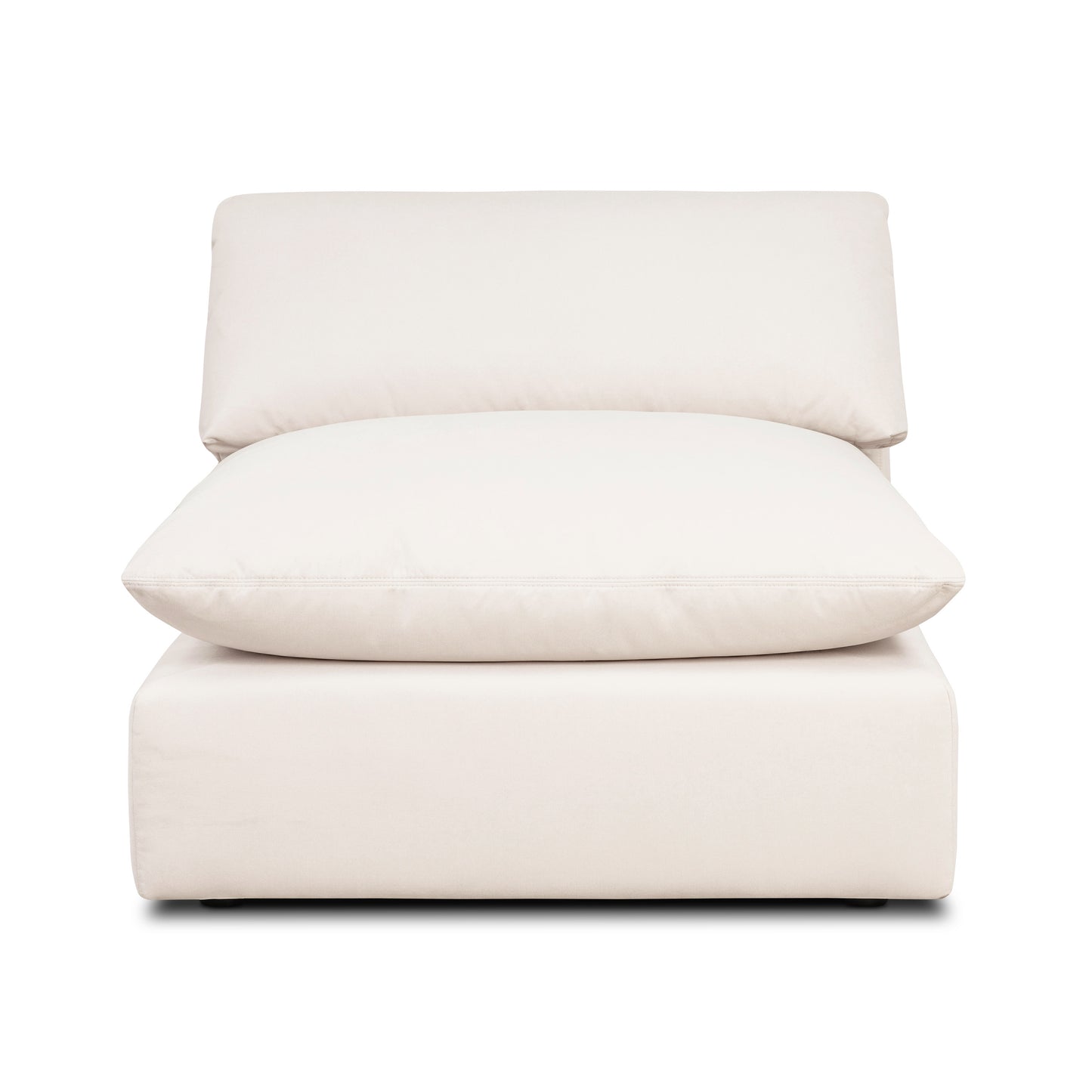 Davos 40.5" Modular Armless Chair | Linen White