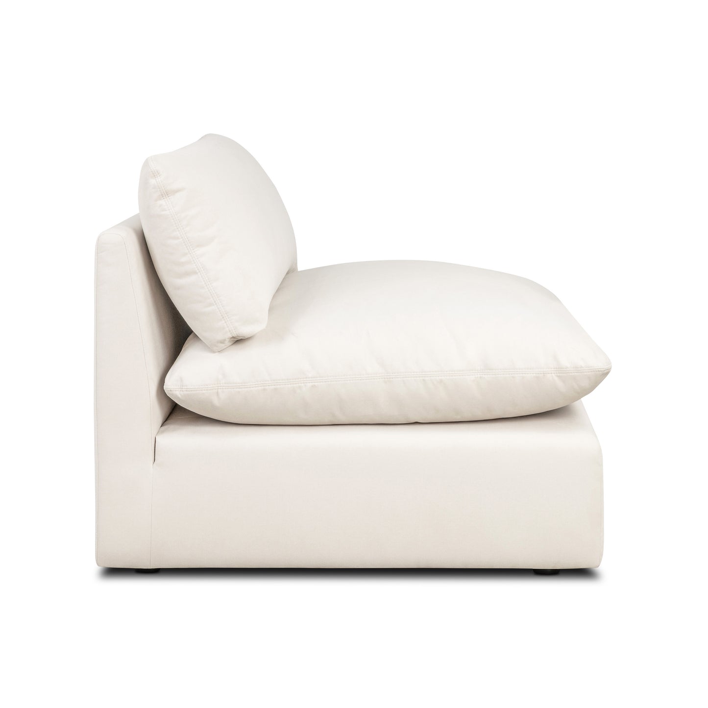 Davos 40.5" Modular Armless Chair | Linen White