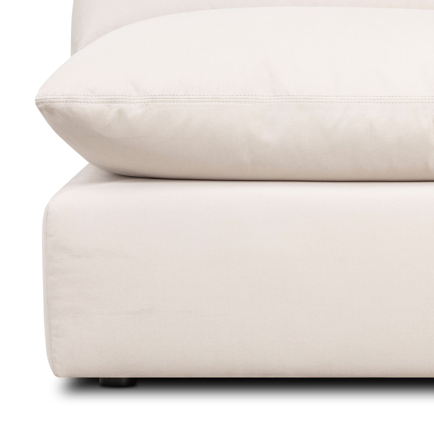 Davos 40.5" Modular Armless Chair | Linen White