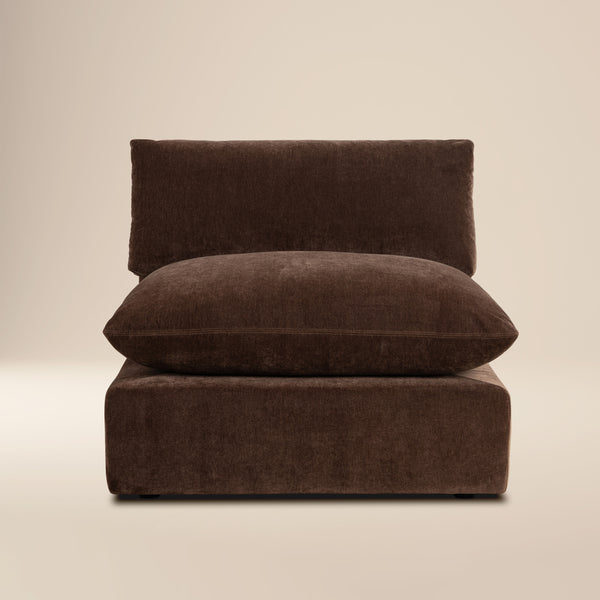 Davos 40.5" Modular Armless Chair | Sable Brown