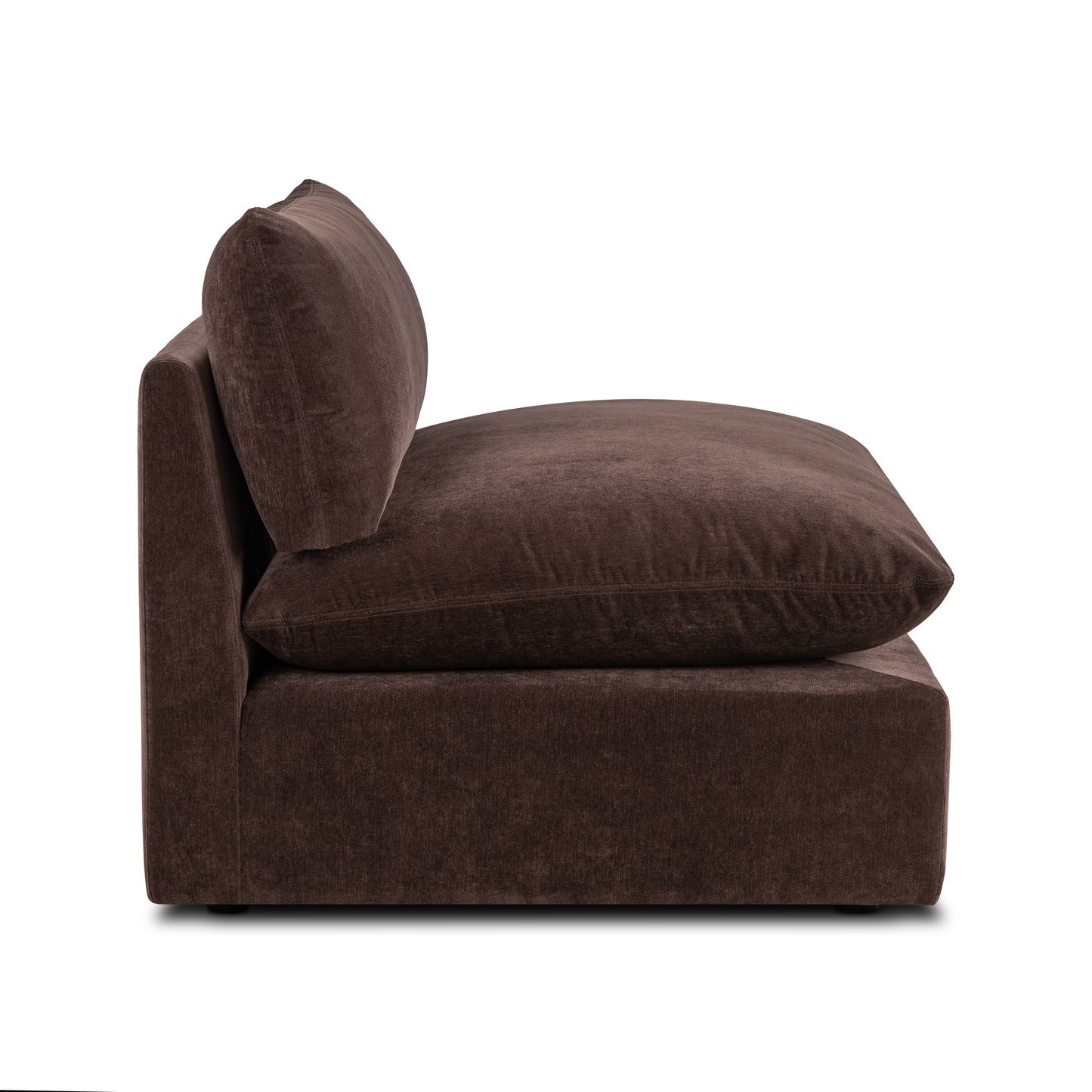 Davos 40.5" Modular Armless Chair | Sable Brown