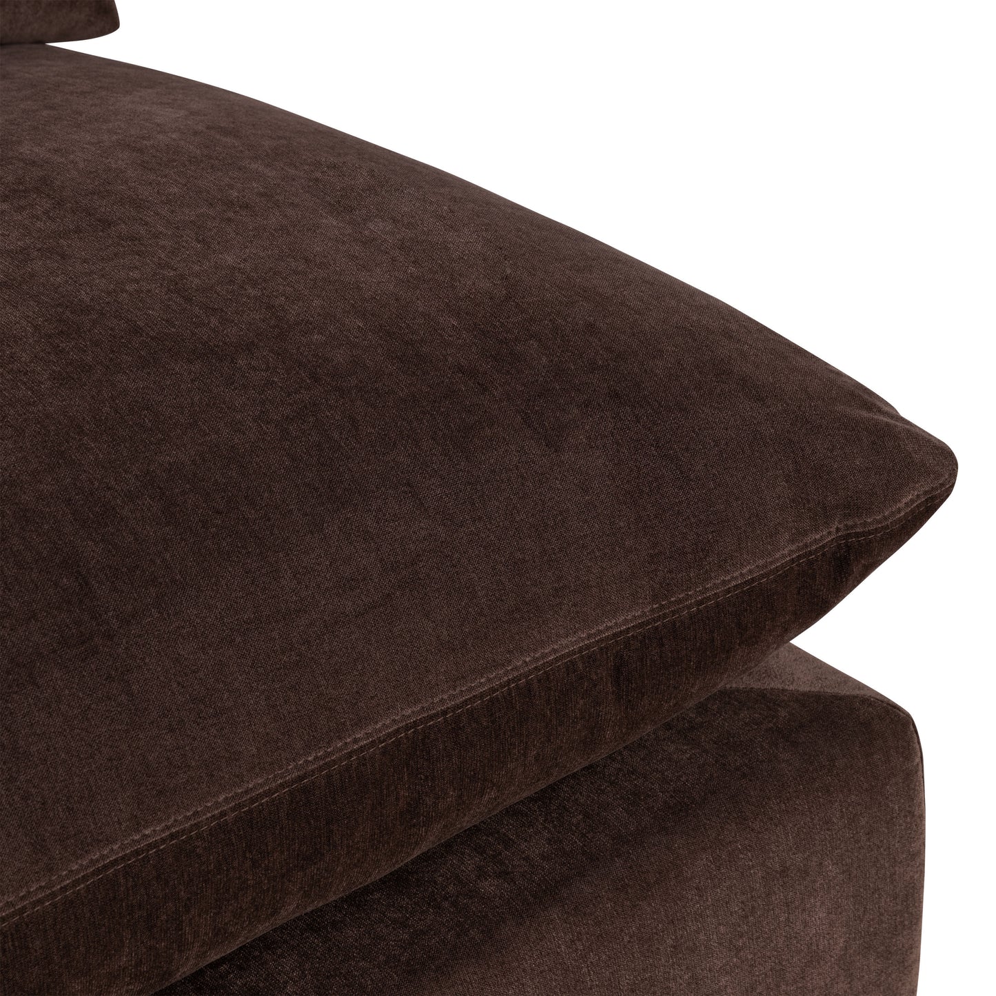 Davos 40.5" Modular Armless Chair | Sable Brown