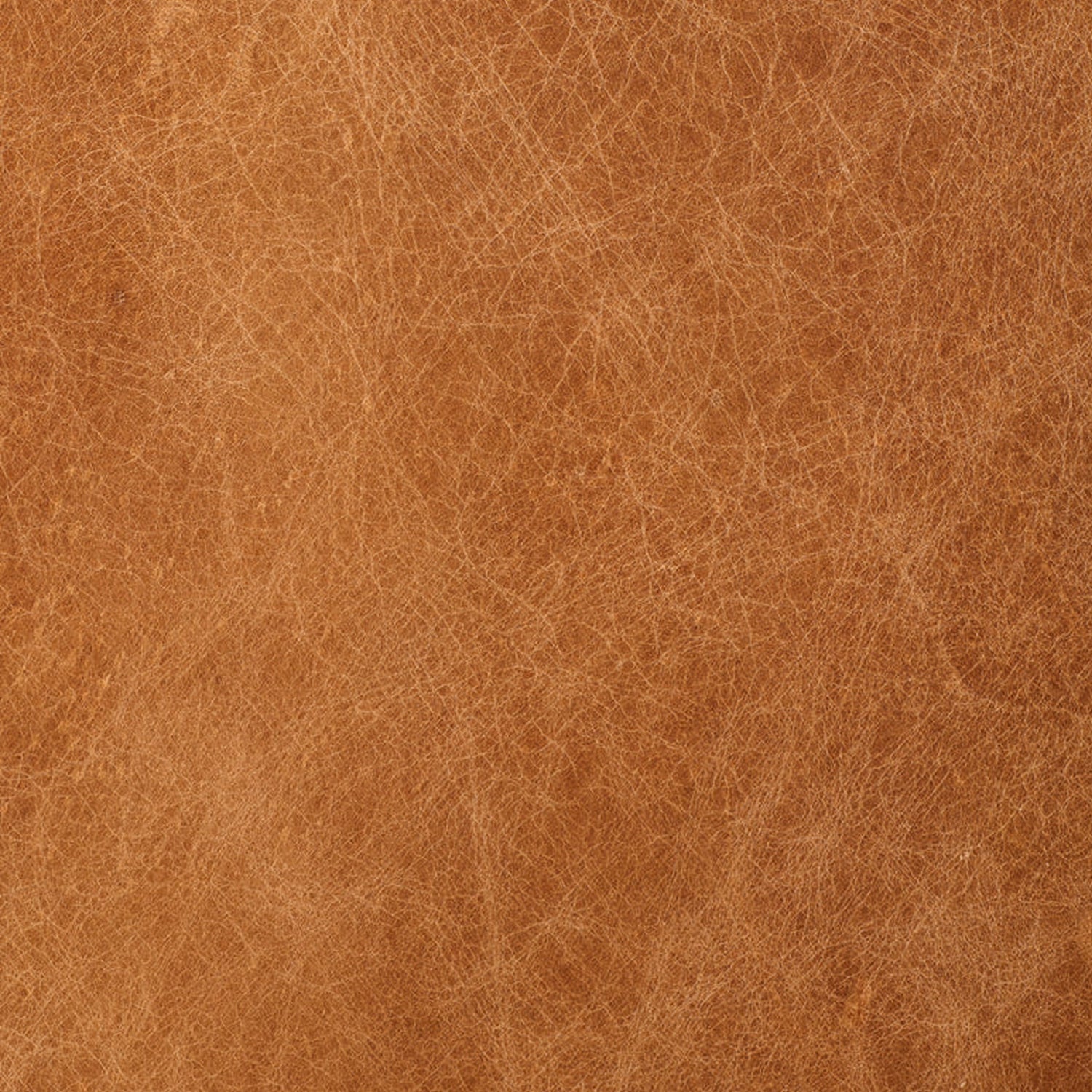 Turin Leather Ottoman | Cognac Tan 