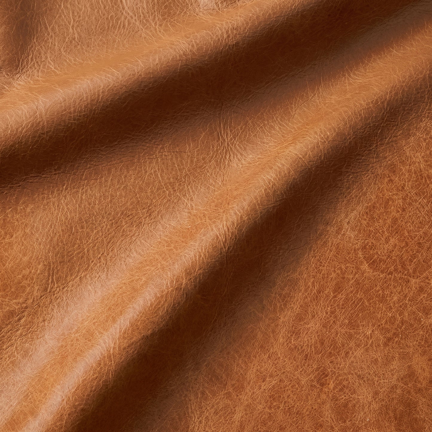 Turin Leather Ottoman | Cognac Tan