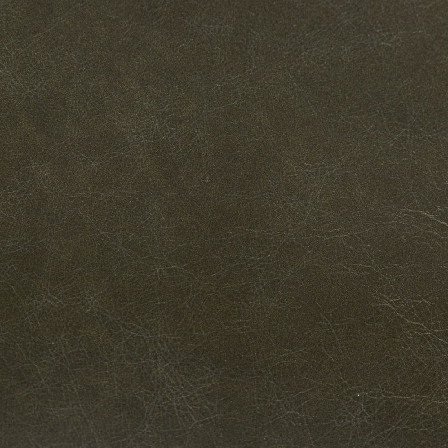Nolita Leather Ottoman | Olivine Green