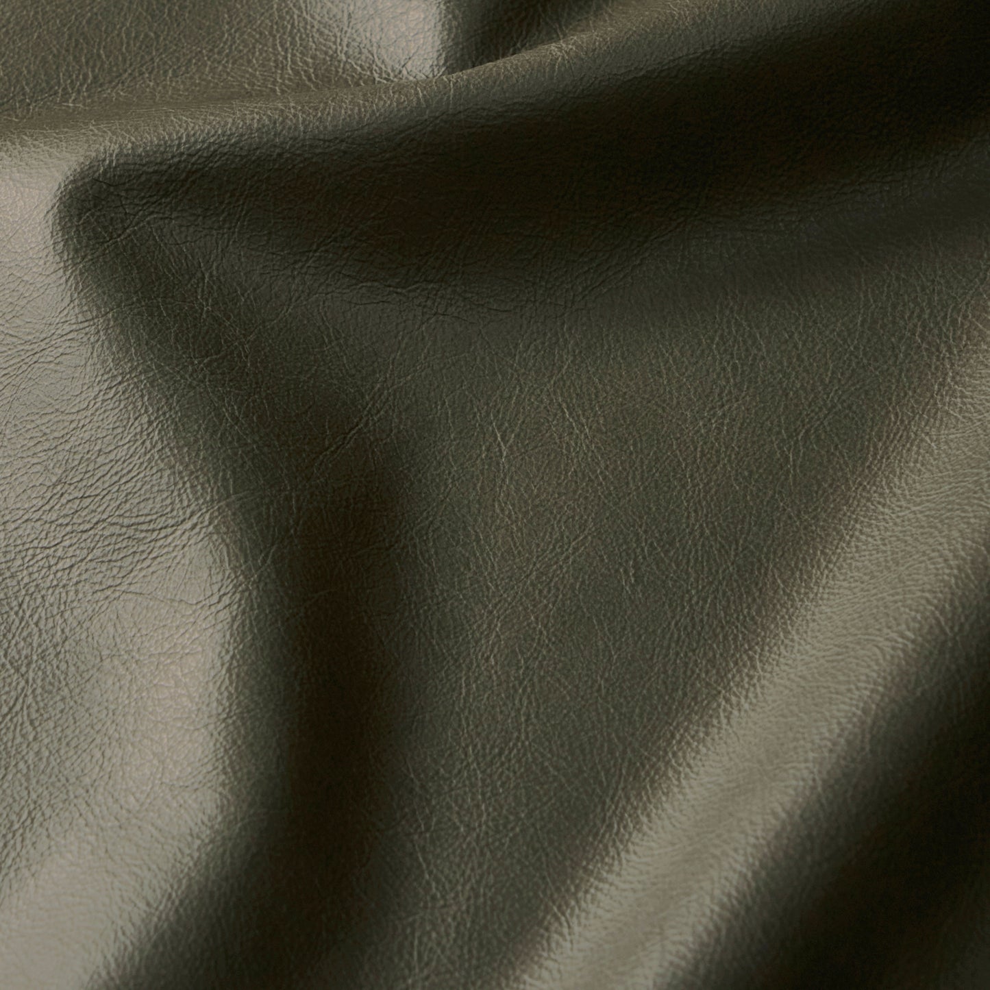 Nolita Leather Ottoman | Olivine Green
