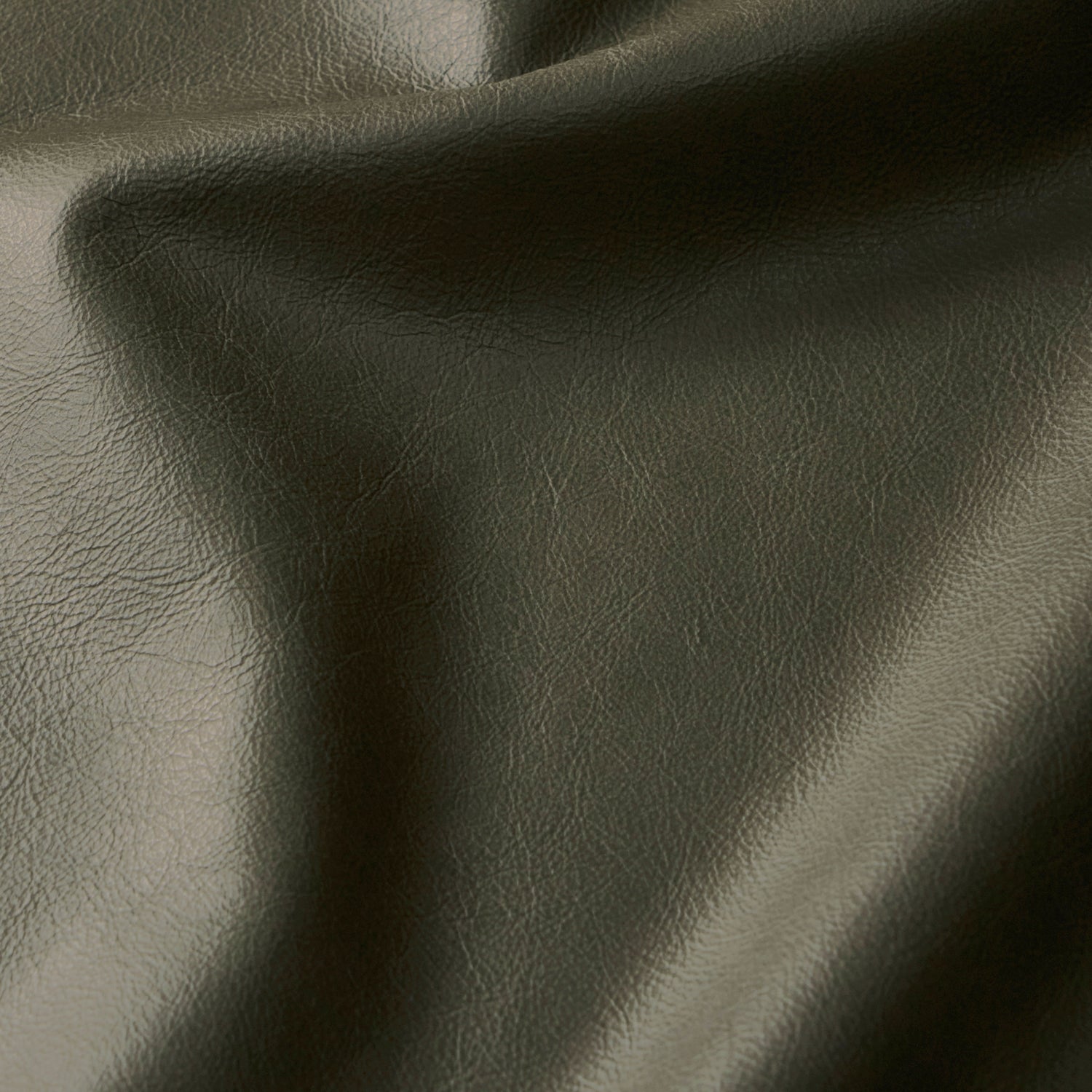Nolita Leather Ottoman | Olivine Green 