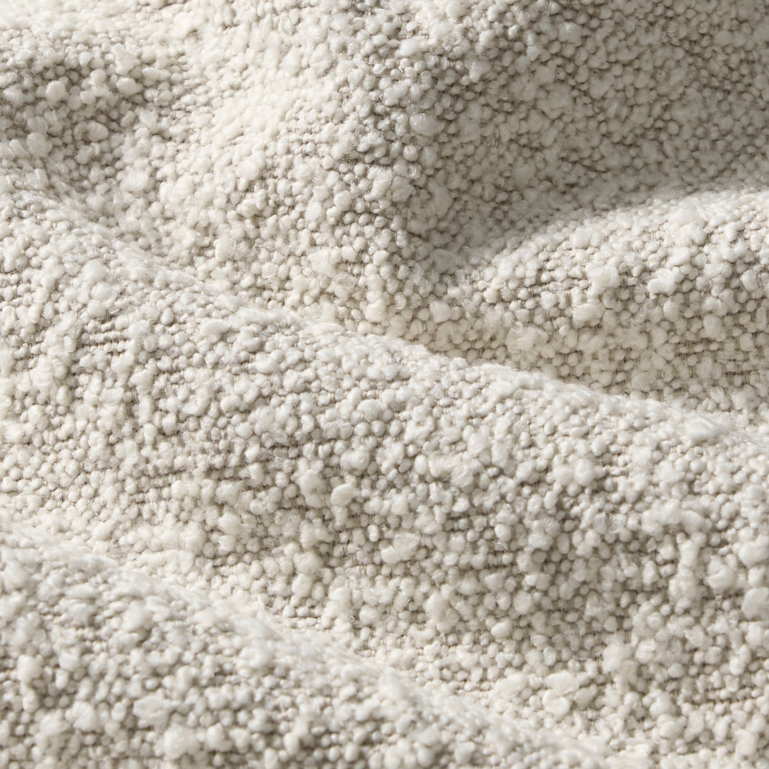 Basel Ottoman | Crema White Boucle 