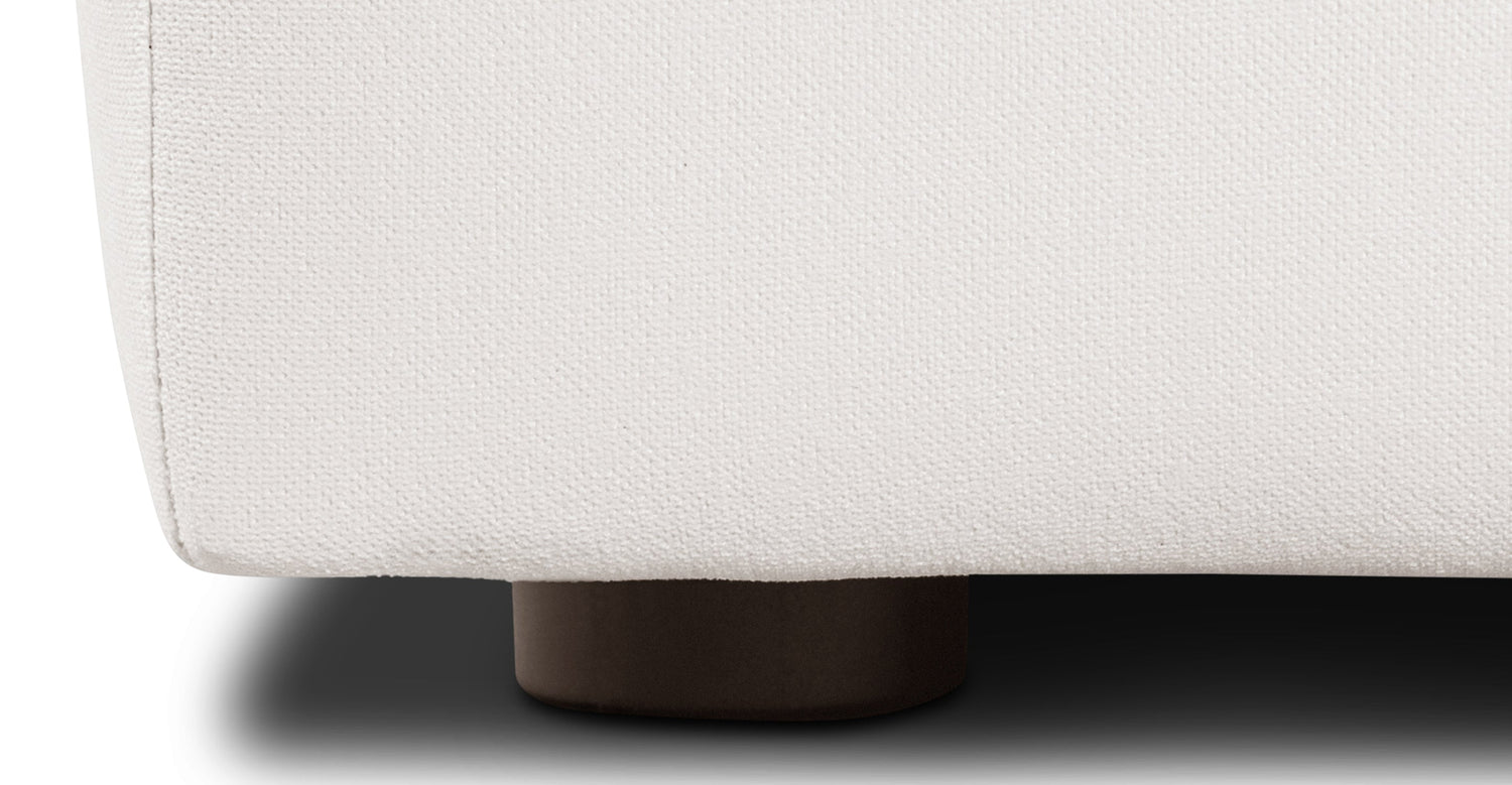 Davos Armless Chair | Cotton White Cotton White