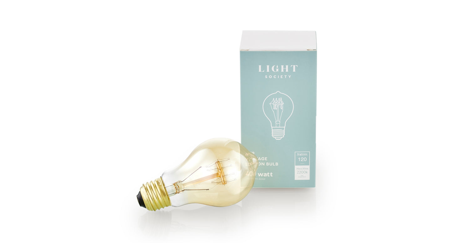 Darby A19 Vintage Edison 40W Amber